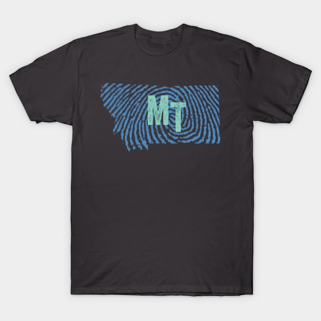 Home State Fingerprint - Montana